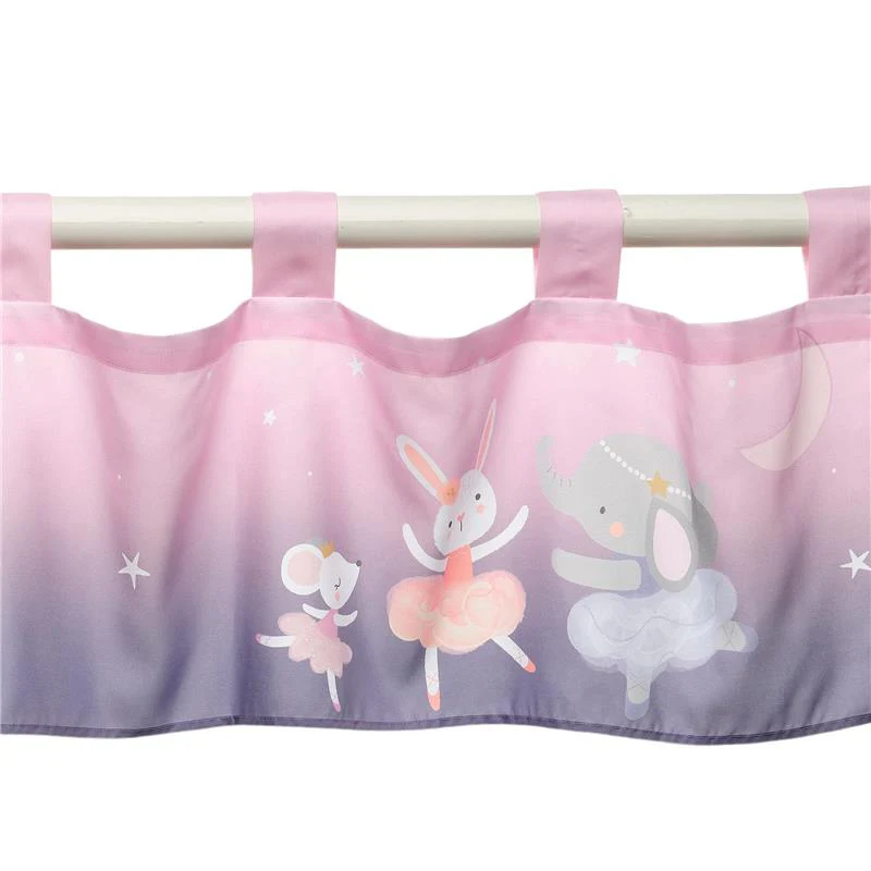 Bedtime Originals - Tiny Dancer Ballet Animals Window Valance Pink/Purple - Image 4