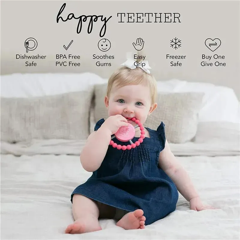 Bella Tunno - Happy Teether, Soft & Easy Grip Baby Teether Toy, Non-Toxic and BPA Free, I Love Grandpa - Image 3