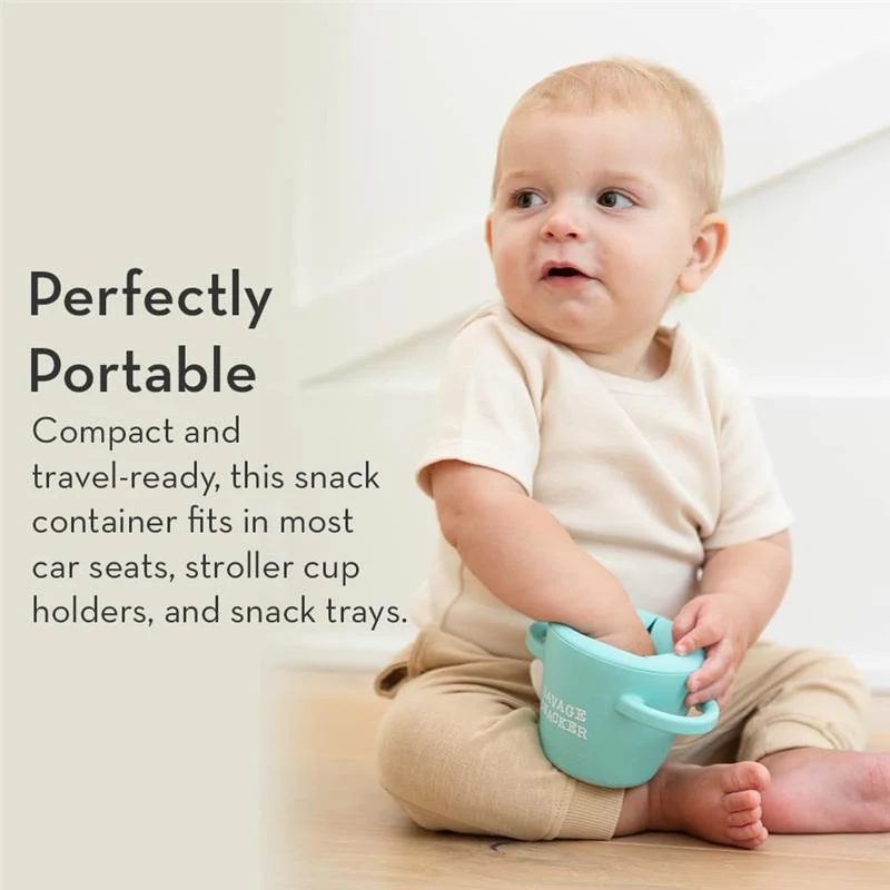 Bella Tunno Snack Cups for Toddlers, Silicone Spill Proof Food Container with Lid - Image 5