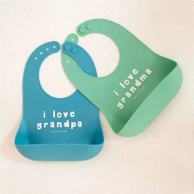 Bella Tunno - Wonder Bib, Silicone Baby Bib, Non-toxic BPA Free, I Love Grandma - Image 7