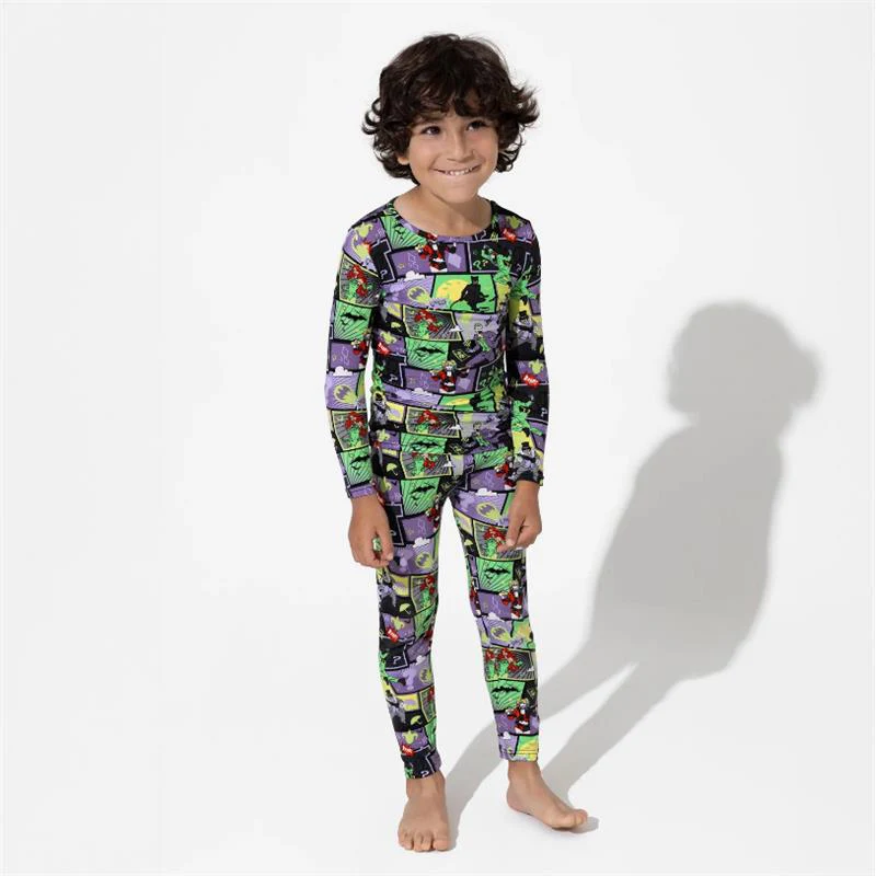 Bellabu Bear - Batman Baddies Bamboo Kids Pajamas - Image 4