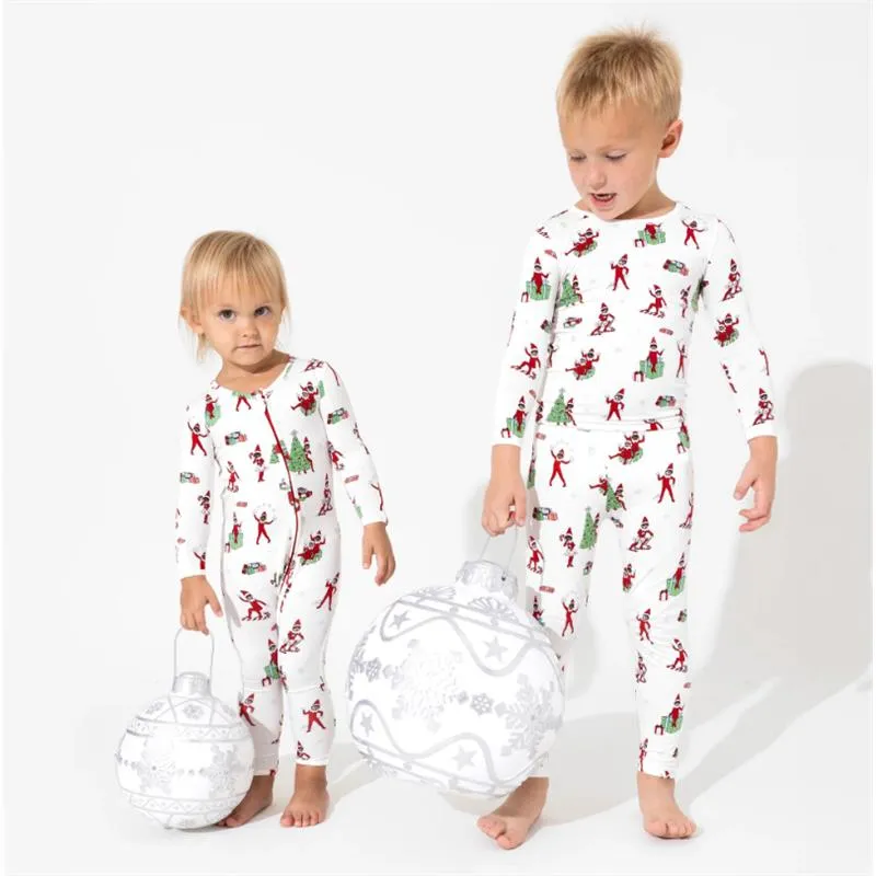 Bellabu Bear - Christmas Pajamas: The Elf On The Shelf Bamboo Sleepwear - Image 3