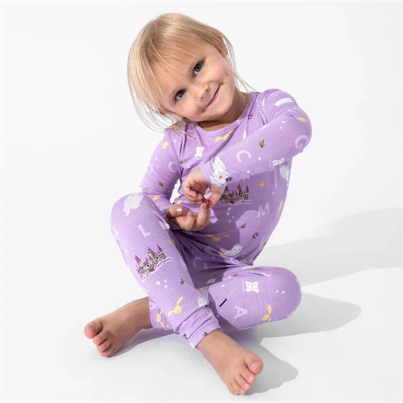 Bellabu Bear - Harry Potter Hedwig's Magical Mail Bamboo Kids Pajamas - Image 3