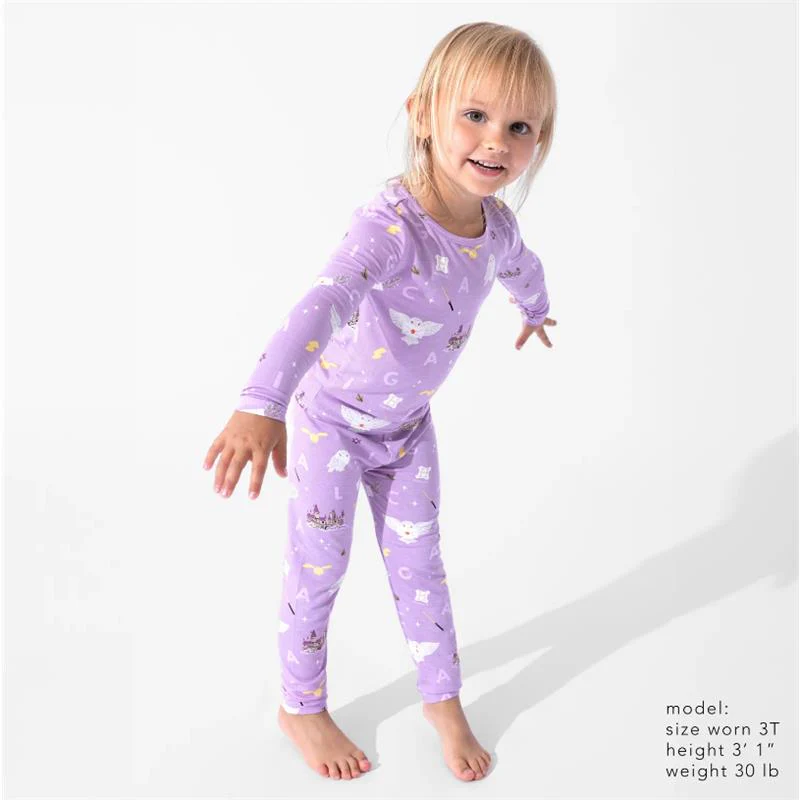 Bellabu Bear - Harry Potter Hedwig's Magical Mail Bamboo Kids Pajamas - Image 4
