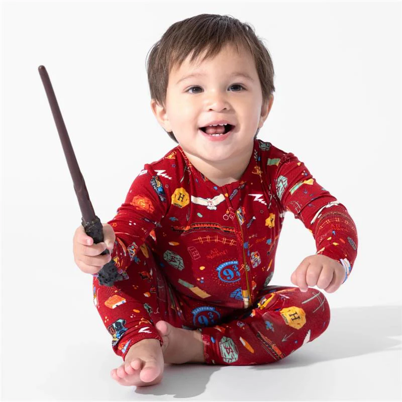 Bellabu Bear - Hogwarts Express Bamboo Convertible Footie - Image 4