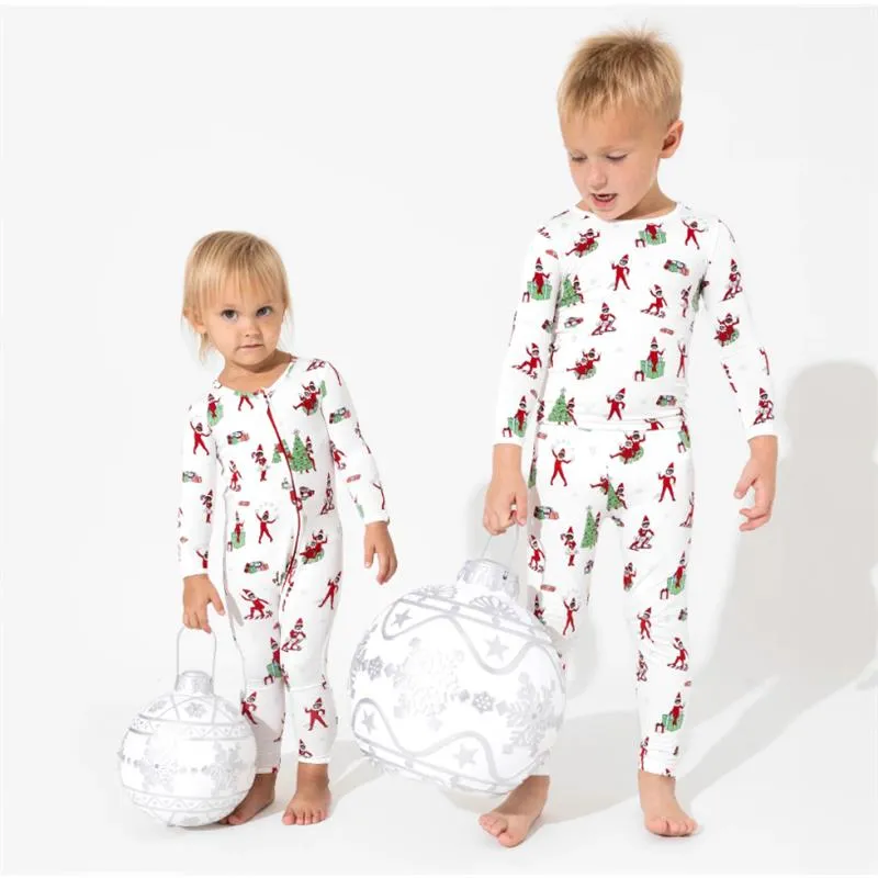 Bellabu Bear - The Elf On The Shelf Bamboo Kids Pajamas - Image 3