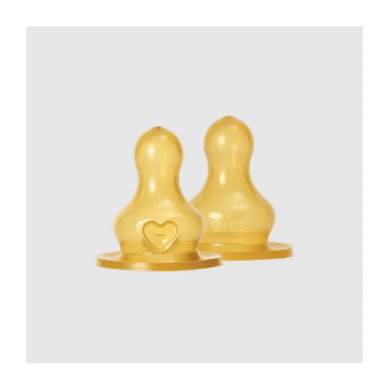 Bibs - 2Pk Latex Bottle Nipple