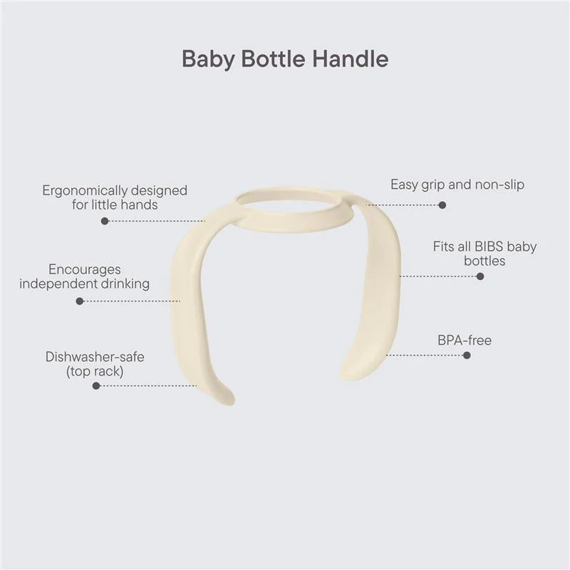 Bibs - Baby Bottle Handle Ivory - Image 3