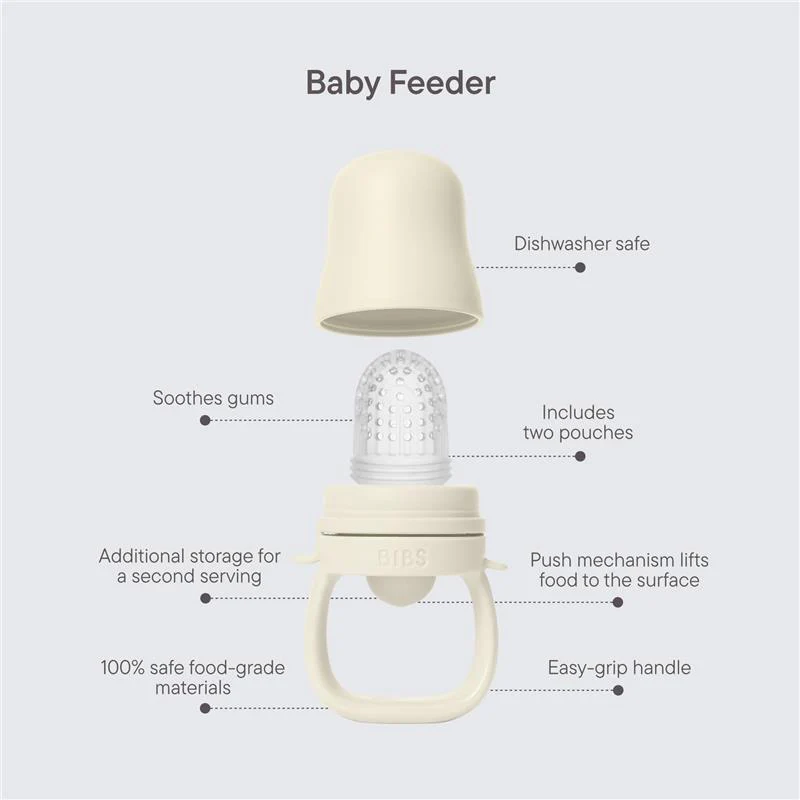 Bibs - Baby Feeder Fossil Grey - Image 2