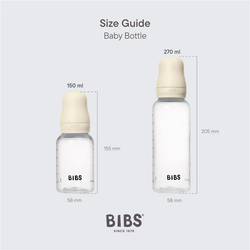 Bibs - Baby Plastic Bottle With Latex Nipple 150Ml, Ivory - Image 3