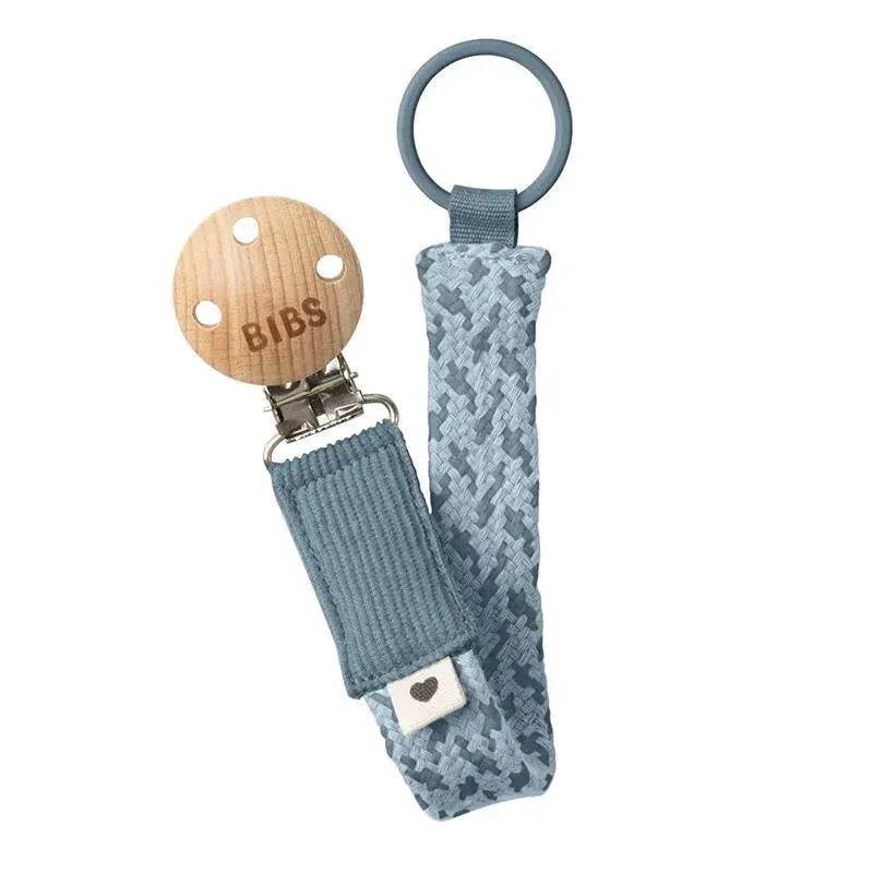 Bibs - Pacifier Clip, Petrol/Baby Blue