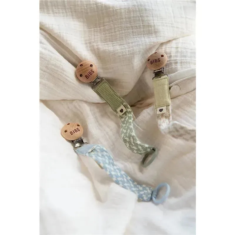 Bibs - Pacifier Clip, Petrol/Baby Blue - Image 2