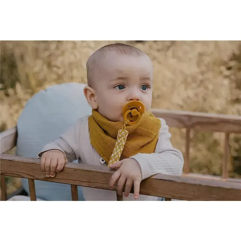 Bibs - Pacifier Clip, Sage/Ivory - Image 3