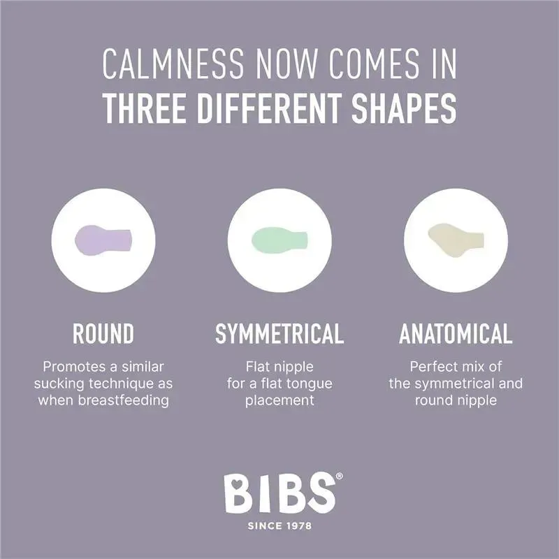 Bibs - Pacifiers 0-6 Months, 3-Pack Soothers, BPA-Free Symmetrical Nipple, Ivory - Image 3