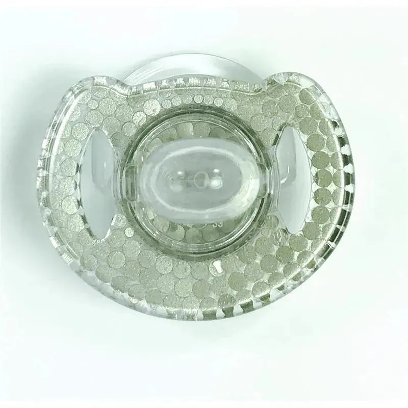 Bling Crystal Pacifier Pearl With Clear Trim, 6/18M - Image 3
