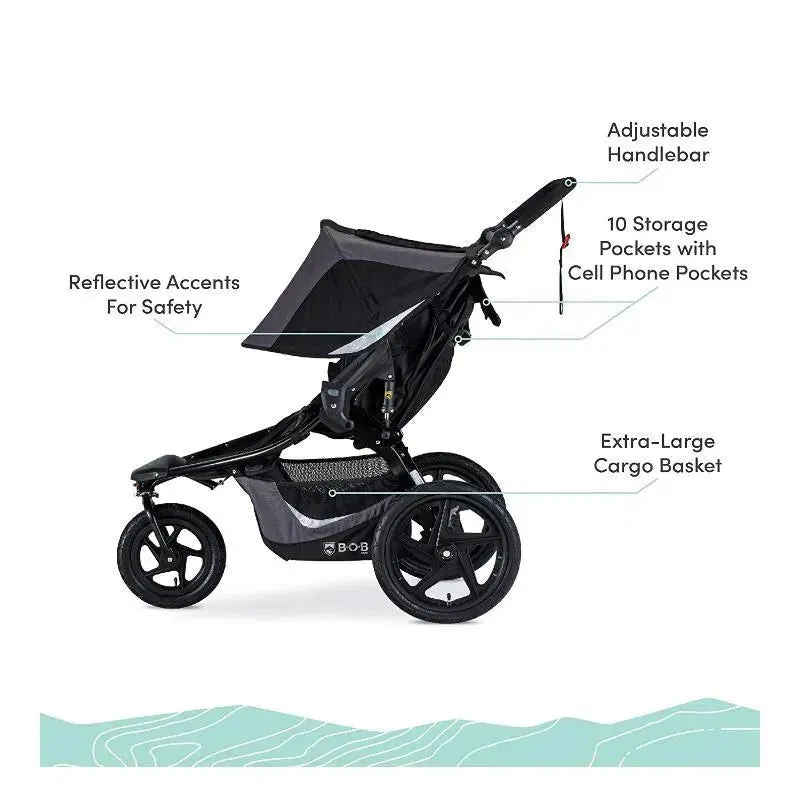 BOB Jogging Stroller Double In Black - Image 5