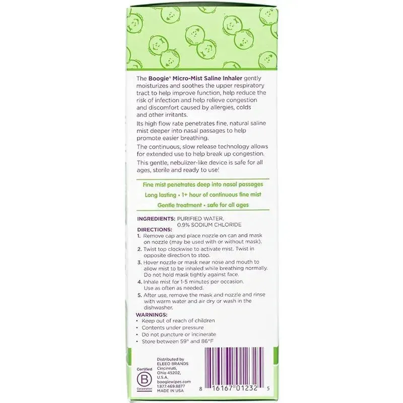 Boogie Wipes - Micro-Mist Saline Inhaler - Image 5