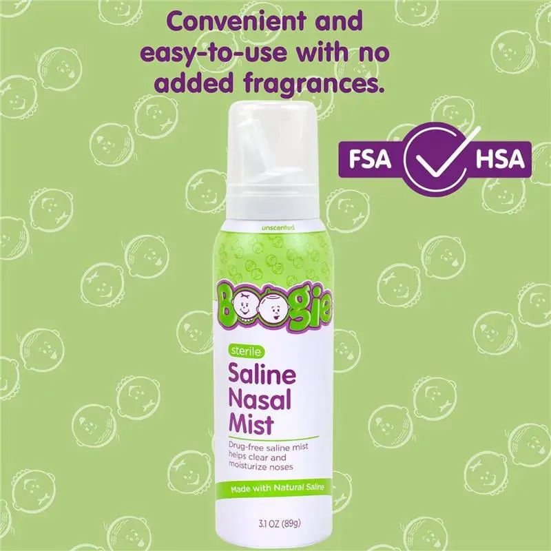 Boogie Wipes - Mist Saline Nose Mist, Unscented - Image 3