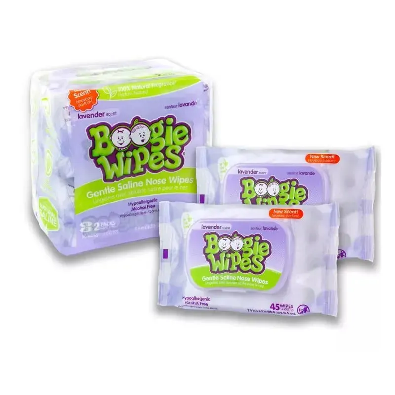 Boogie Wipes Natural Saline,Aloe & Vitamin E 1pk(90 ct) - Image 2