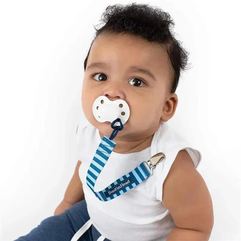 Booginhead 2-Pack Pacifier Clips, Nautical Blue - Image 3
