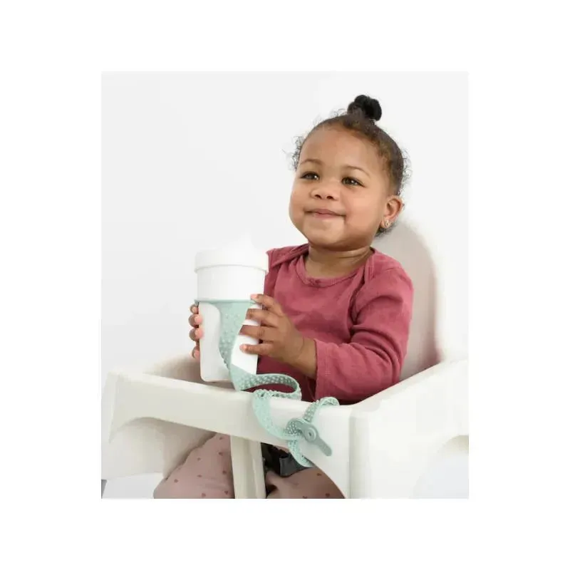 Booginhead - Silicone Sippigrip Cup & Toy Holders - Green Sage - Image 3