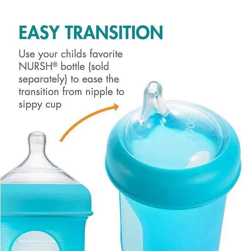 Boon 3-Piece Nursh Transitional Sippy Lid, Clear - Image 7