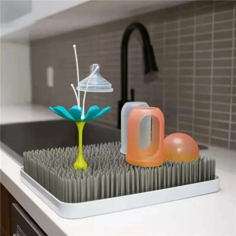 Boon - Lawn Baby Bottle Drying Rack, Grey - Image 2