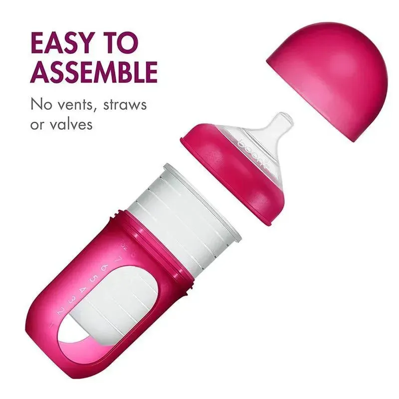 Boon - Nursh 8Oz Bottle 3Pk, Pink Multi - Image 2