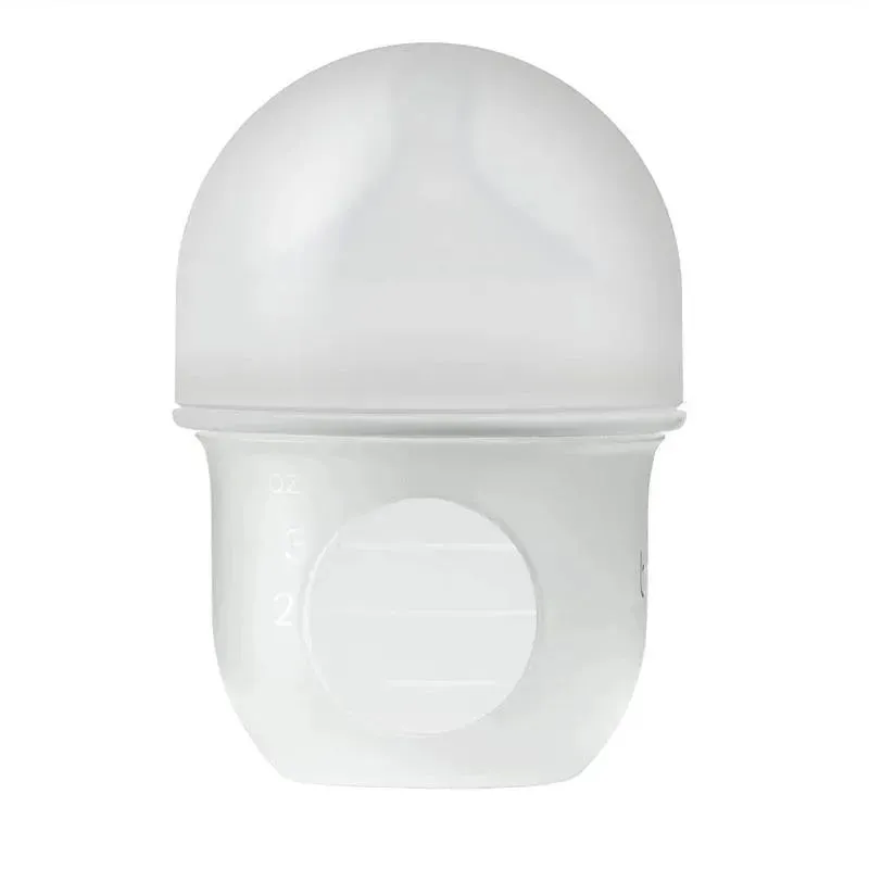 Boon Nursh Silicone Bottle 4Oz Light Gray - Image 3
