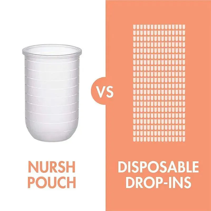 Boon - 3Pk Nursh Silicone Bottle 8Oz, Mint/Cantaloupe/Navy - Image 7