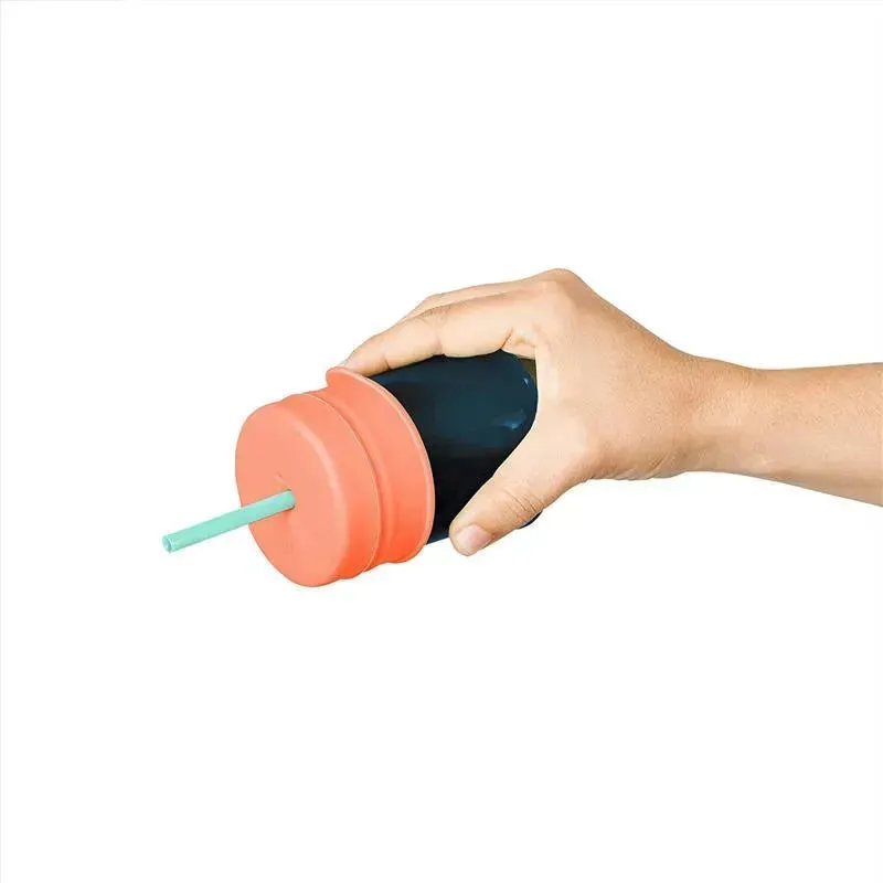 Boon Snug Straw Universal Silicone Straw Lids & Cup - Image 4