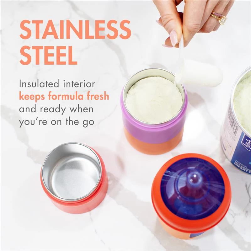 Boon Triful Baby Formula Dispenser On The Go, Pink - Image 2