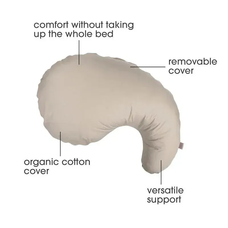 Boppy - Cuddle Pregnancy Pillow with 100% Organic Cotton Removable Cover, Biscuit - Image 3