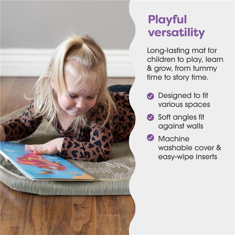 Boppy Foam Play Mat for Baby, Toddlers and Kids, Natural-Maze Tan, Easy-Setup with Non-Skid Backing for Floor Play, Tummy Time & More - Image 3
