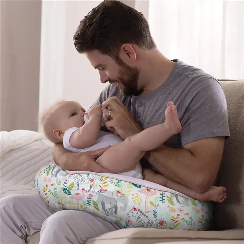 Boppy - Nursing Pillow Luxe Support , Pink Sweet Safari - Image 6