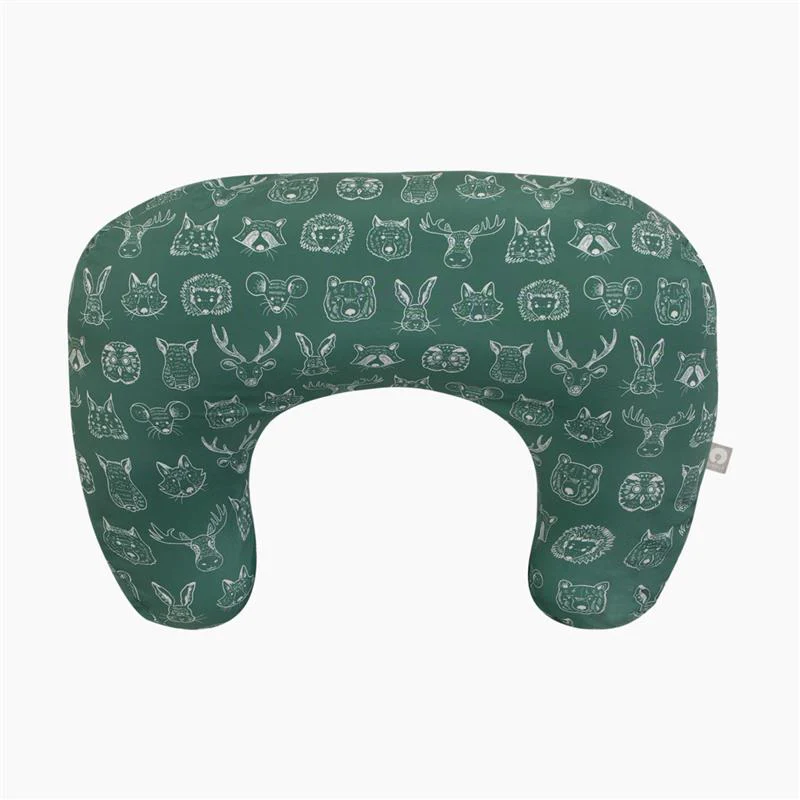 Boppy - New Basic Nursing Pillow, Green Forest Animal Sketch