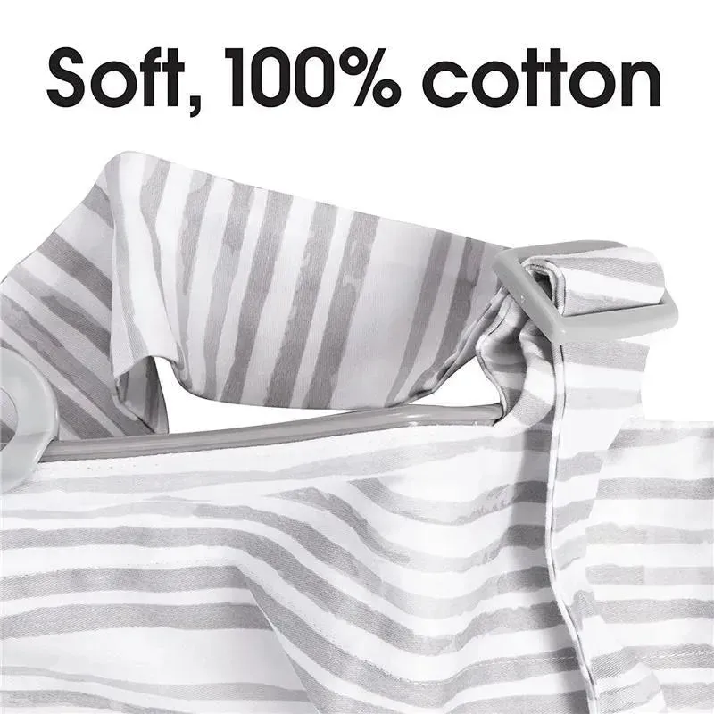 Boppy - Nursing Cover for Breastfeeding, Gray Watercolor Stripes - Image 4