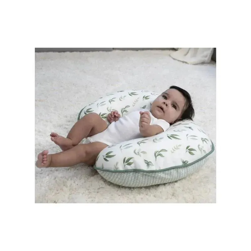 Boppy - Pillow Slipcover Organic Cotton, Green Little Leaves - Image 6