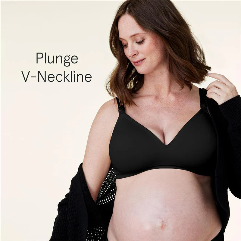 Bravado - Plunge Nursing Bra - Black, Large - Image 2