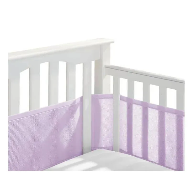 BreathableBaby - Classic Breathable Mesh Crib Liner, Lavender