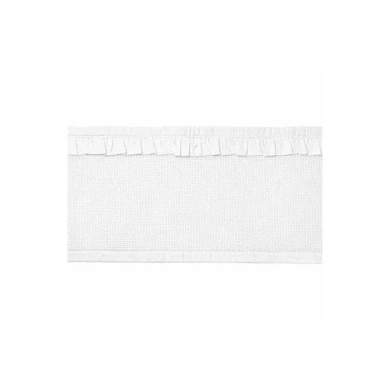 BreathableBaby - Deluxe Breathable Mesh Crib Liner, White Ruffle - Image 4