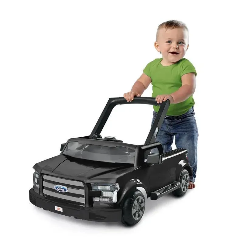Bright Starts - Ford F-150 4-in-1 Agate Black Baby Activity Center & Push Walker - Image 3