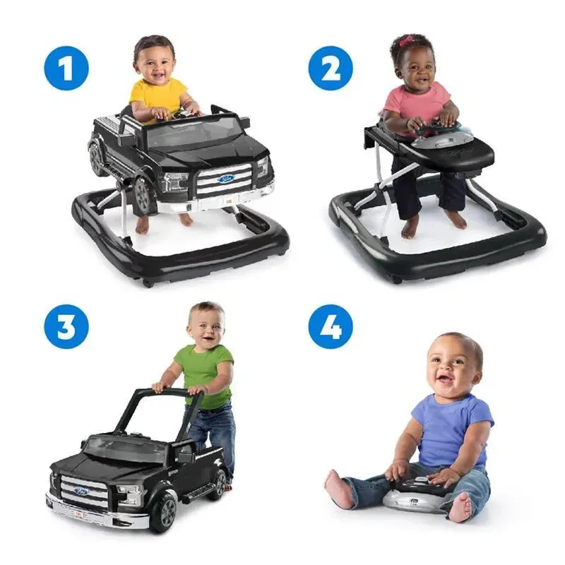 Bright Starts - Ford F-150 4-in-1 Agate Black Baby Activity Center & Push Walker - Image 4