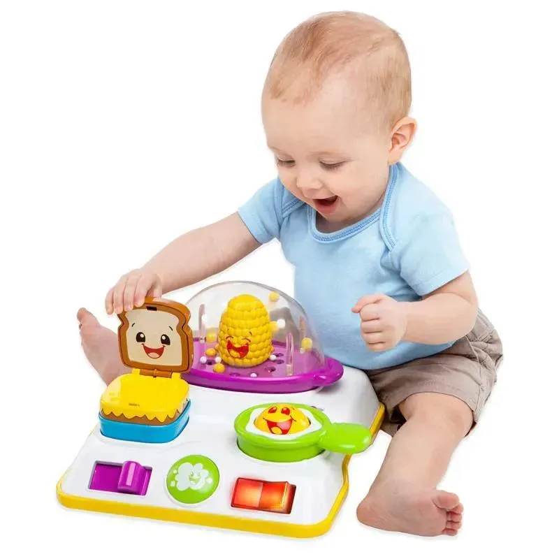 Kids II - Bright Starts Giggling Gourmet 4-in-1 Shop ‘n Cook Walker Shopping Cart Push Toy - Image 3