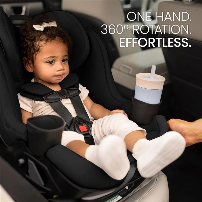 Britax Galaxy360 Slim Rotating Convertible Car Seat With SwivelSmooth Steel Ring, Raven Black - Image 5