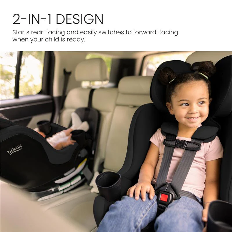 Britax Galaxy360 Slim Rotating Convertible Car Seat With SwivelSmooth Steel Ring, Raven Black - Image 6