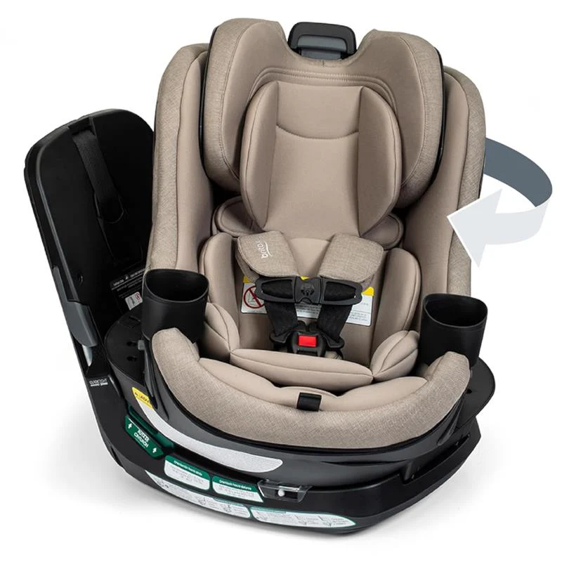 Britax Galaxy360 Slim Rotating Convertible Car Seat With SwivelSmooth Steel Ring, Teak
