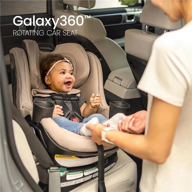 Britax Galaxy360 Slim Rotating Convertible Car Seat With SwivelSmooth Steel Ring, Teak - Image 2