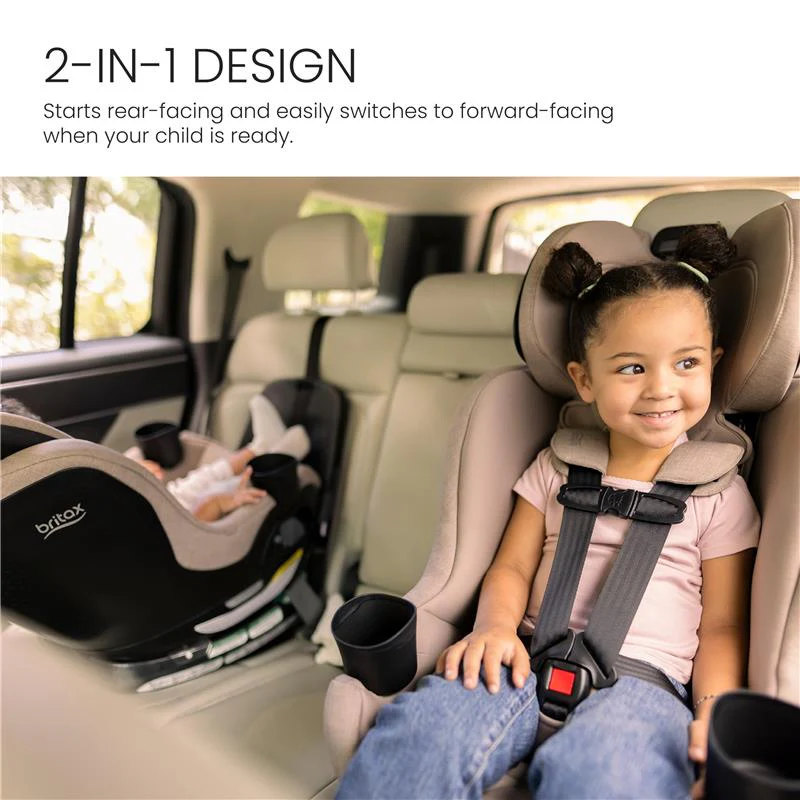 Britax Galaxy360 Slim Rotating Convertible Car Seat With SwivelSmooth Steel Ring, Teak - Image 4