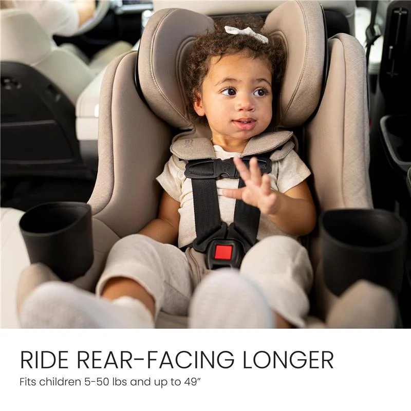 Britax Galaxy360 Slim Rotating Convertible Car Seat With SwivelSmooth Steel Ring, Teak - Image 7